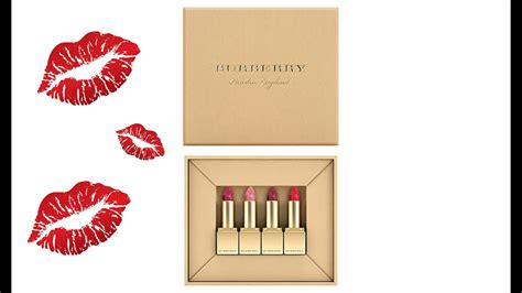 Burberry Festive Mini Lip Velvet Set Review & Swatches 